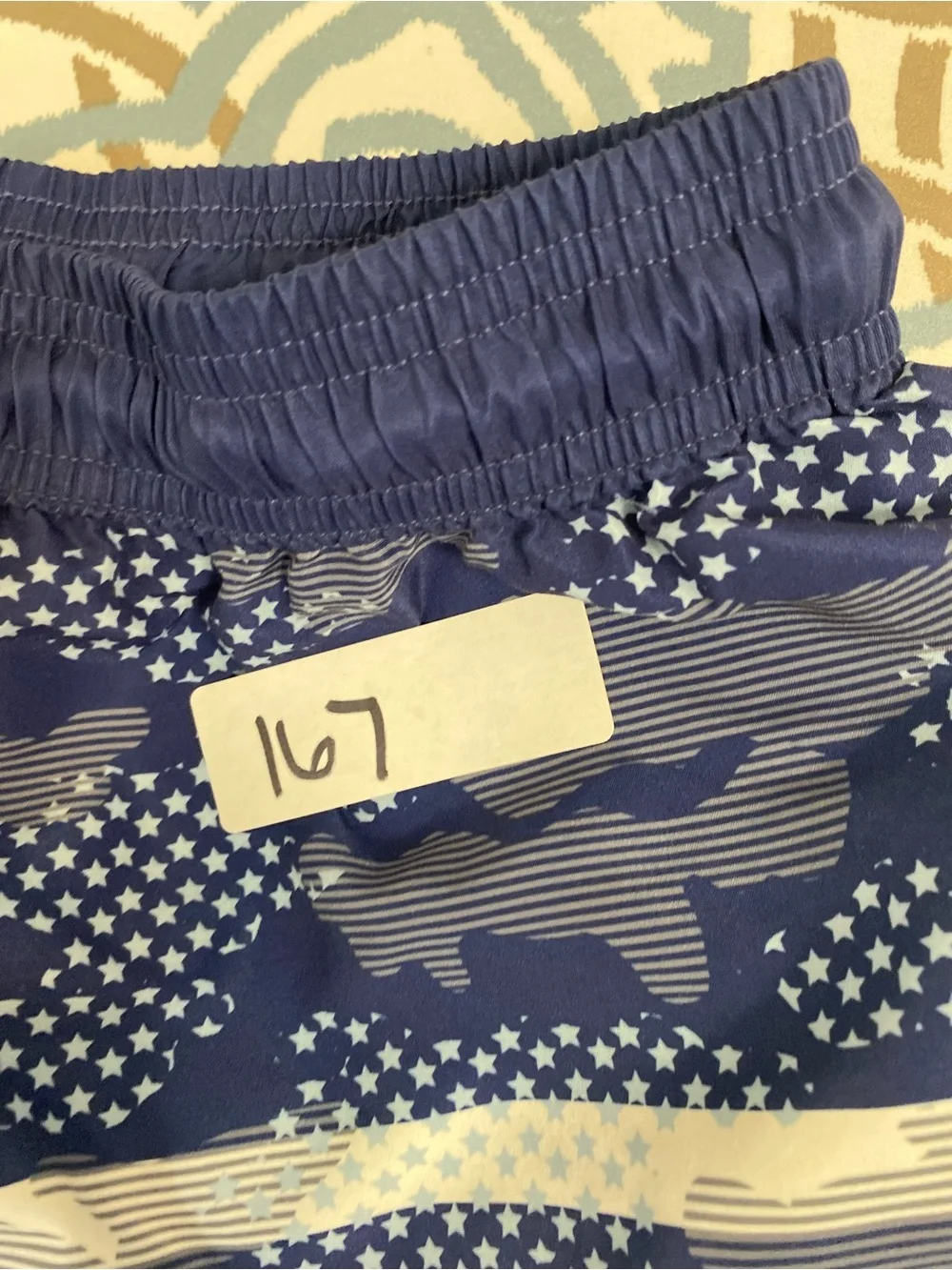 Tommy Bahama Boys Red White and Blue American Flag Swim Trunks
